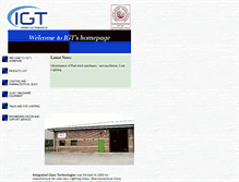 Tablet Screenshot of integrated-glass.com